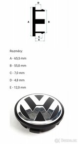 Krytky na kola VW 56 mm - 3