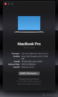 MacBook Pro 16” (2019) 16 GB RAM / 512 GB / i7 - 3