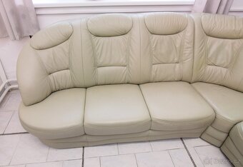 Sedací souprava rohová + křeslo - kůže - 3