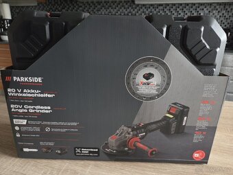 Úhlová bruska Parkside PWSAP 20LI F6+ 4ah AKU - 3