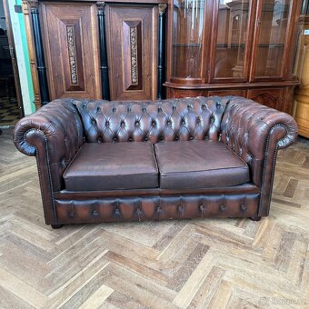 Chesterfield original Velká Británie, pravá kůže - 3