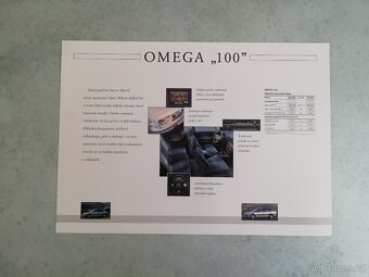 Opel Omega B 100 - prospekt + přehled modelů -doprava v ceně - 3