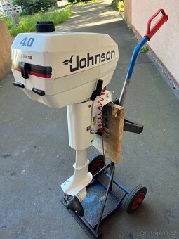 Lodni motor Johnson 4hp 2t 2 valec, kratka noha. - 3