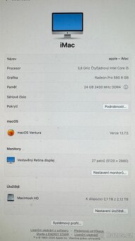 iMac 27" 5K 2017 24GB RAM, 2TB disk - 3