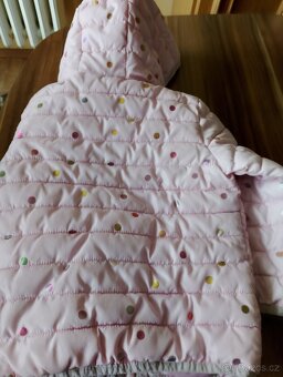 Dívčí růžová zimní bunda Fox and Bunny vel. 110 cm - 3