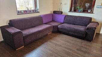 Slušná velká  sedací souprava. - 3