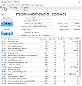 2x Seagate EXOS X 22TB CMR SATA záruka 06/2026 - 3