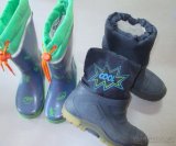 Zelenomodré holiny -gumáky TCHIBO a pogumované teplé sněhule - 3