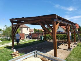 Pergoly a přístřešky z masivního dřeva - 3