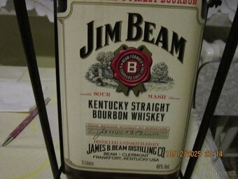 JIM BEAM BOURBON (KOLÉBKA) 40% 3,0L - 3