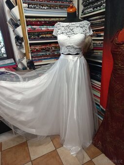 Dvojdílné svatebni šaty BOHO - 3