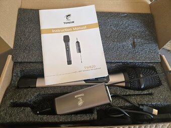 Bezdrátový Mikrofon kovový nový - 3