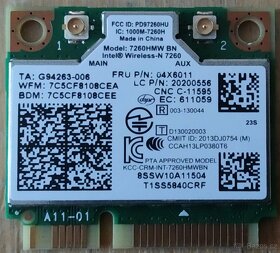 Mini PCIe Wifi moduly do notebooku / mini PC - 3