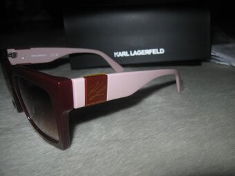 nové sluneční brýle Karl Lagerfeld burgundy/pink - 3