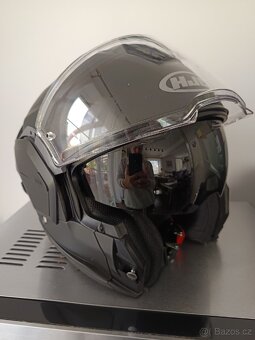 HJC přilba i100 Solid semi flat titanium - 3