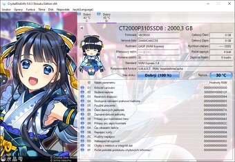Crucial P310 2TB - M.2 - NOVÝ - Ultra rychlý (7100/6000MB/s) - 3