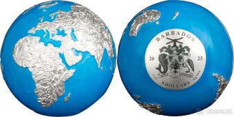 Stříbrná mince 3 Oz The Blue Marble - planeta Země 2023 - 3