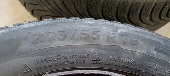 Plechové disky se zimními pneu 505/55, R16, Peugeot 308 - 3