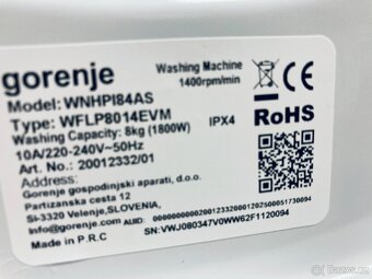 nová pračka GORENJE WNHP184AS - 3