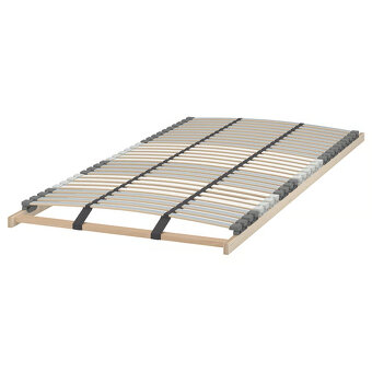 Postel MALM černohnědá 90x200 + lamelový rošt + zásuvky - 3