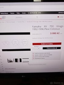 Prodám komplet plexi na Yamaha XV 750 Virago. - 3