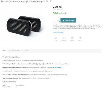 Nanomaska / nano maska + filtry - 3