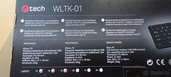 bezdrátová klávesnice s touchpad C-tech - 3