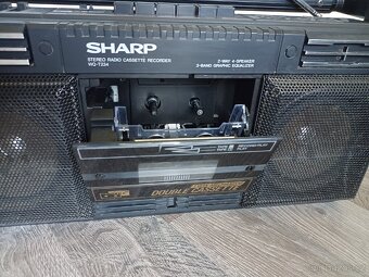 Sharp WQ234 bk, radiomagnetofon retro kazeťák - 3