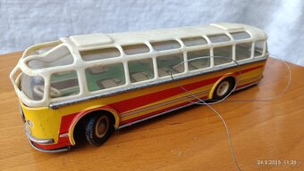 Plechová retro hračka - autobus RTO - 3
