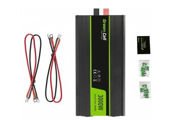 Měnič napětí Green Cell 12V - 230V, 3000W / 6000W - 3