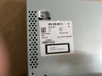 Škoda Octavia III originální rádio na CD 5E0035887 - 3