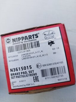 Brzdové destičky nové nip parts Mitsubishi Outlander, Lancer - 3