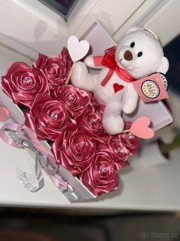 Růže ze stuh box🌹 - 3