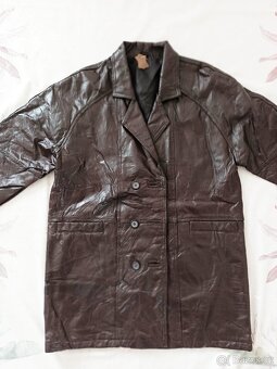 Nový kožený kabát XXL, pravá kůže - 3