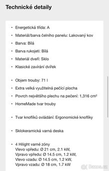 Nový elektrický sporák sklokeramický - 3