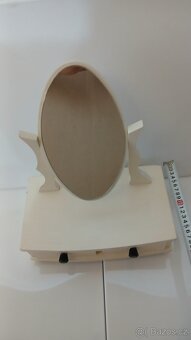 Retro Dětský toaletní stolek - šperkovnice se zrcátkem... - 3