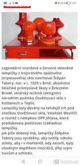 Retro červená lampa - 3