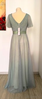 Mintové/světle olivové šaty - 3