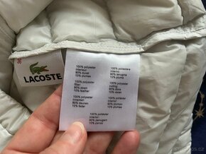 Dámská péřová prošívaná bunda Lacoste, vel. 36 - 3