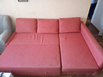 Prodám rozkládací sedačku s úložným prostorem - 3