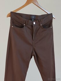 H&M hnědé kalhoty na výšku cca 164-170 cm - 3