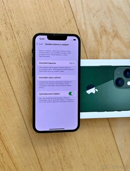 iPhone 13 Green BATERIE 100% TOP - 3