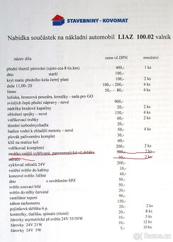 LIAZ - náhradní díly - 3