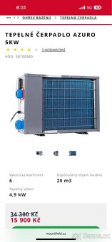 Nové tepelné čerpadlo 5kW výhřev bazénu - 3