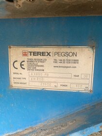 Drtič odrazový, drtička Terex Pegson 250XH - 3