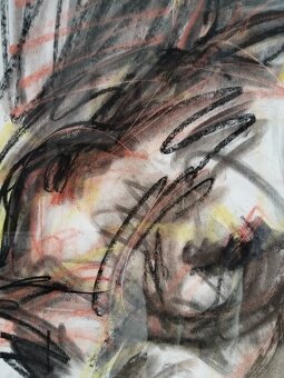 obraz TORZO DÁMA, akt, pastel, Antonín Kroča 2008 - 3