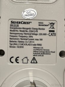 Měřící zásuvka Silver Crest 220V - 3