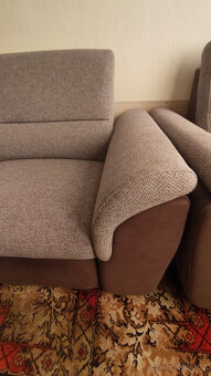 Sedací rozkládací souprava s úložným prostorem + křeslo - 3