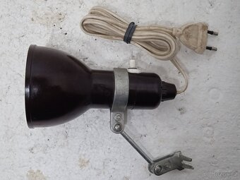 Bakelitové nástěnné retro světlo / lampička - OK stav - 3