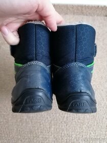 Modré kotníkové zimní barefoot boty značky Fare Bare, v. 32 - 3